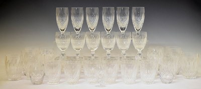 Lot 368 - Suite of Waterford 'Coleen' pattern crystal glass