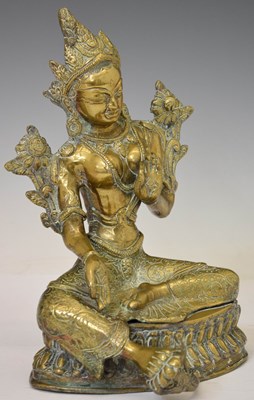 Lot 450 - Tibetan bronze figure of Tara