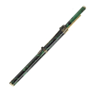 Lot 300 - Chinese green tortoiseshell chopstick set