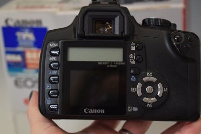 Lot 310 - Canon EOS 60D and 350D camera bodies, and camera lenses