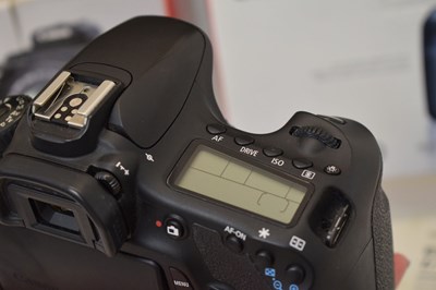 Lot 310 - Canon EOS 60D and 350D camera bodies, and camera lenses