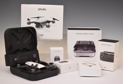 Lot 318 - DJI 'Spark' drone and related accessories