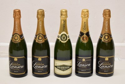 Lot 493 - Lanson Black Label Brut Champagne and Heidsieck Heritage Brut Champagne