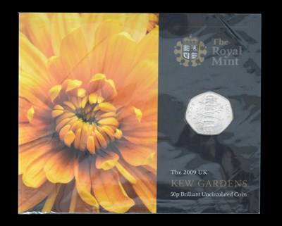 Lot 212 - Royal Mint UK Kew Garden 50p Brilliant Uncirculated Coin, 2009