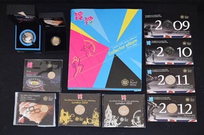 Lot 218 - Collection of Royal Mint commemorative coins relating to the Olympic Games