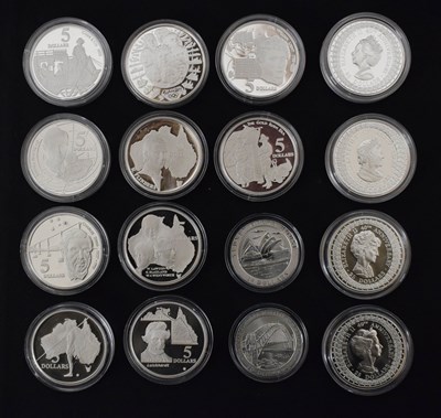 Lot 199 - Collection of sixteen Royal Australian Mint The Official Coins of Australia silver proof coins