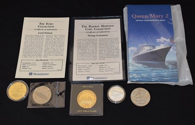 Lot 229 - Small collection of commemorative medallions relating to transport