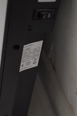 Lot 653 - Two Maplin Electronics glass fronted wall mounted convector heaters