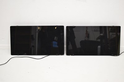 Lot 653 - Two Maplin Electronics glass fronted wall mounted convector heaters