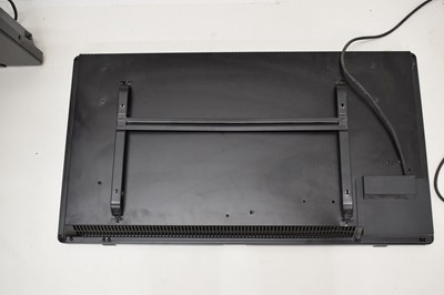 Lot 653 - Two Maplin Electronics glass fronted wall mounted convector heaters