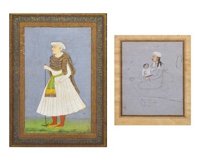 Lot Indian School, circa 1700 - Portrait of Neknam Khan