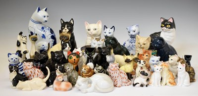 Lot 420 - Large collection of ceramic and other cats