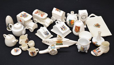 Lot 421 - Group of Great War related and other crested china