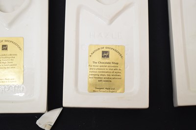 Lot 390 - Twelve Hazle 'A Nation of Shopkeepers' ceramics flat back house models