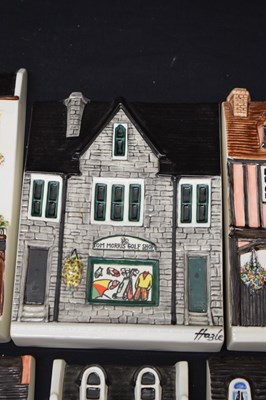 Lot 390 - Twelve Hazle 'A Nation of Shopkeepers' ceramics flat back house models