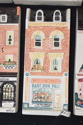 Lot 390 - Twelve Hazle 'A Nation of Shopkeepers' ceramics flat back house models