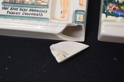Lot 390 - Twelve Hazle 'A Nation of Shopkeepers' ceramics flat back house models