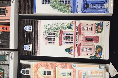 Lot 390 - Twelve Hazle 'A Nation of Shopkeepers' ceramics flat back house models