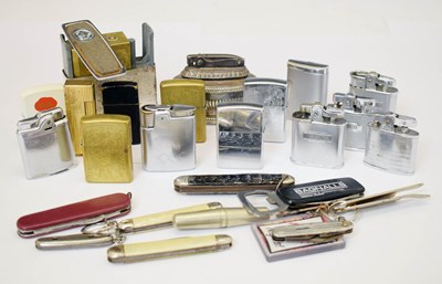 Lot 174 - Quantity of lighters and penknives