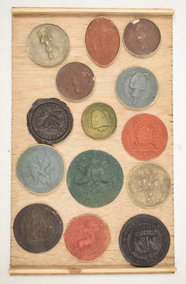 Lot 256 - Collection of early 20th century plaster and wax early seal impressions