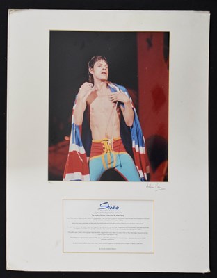 Lot 332 - Rolling Stones - signed limited edition colour photograph of Mick Jagger