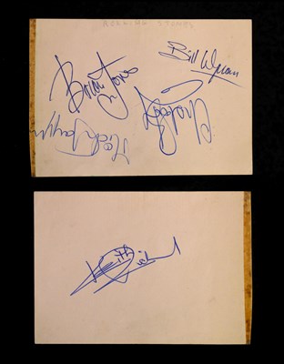 Lot The Rolling Stones autographs