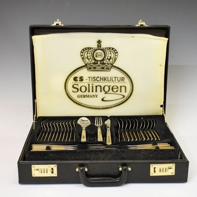 Lot 221 - Cased canteen of Solingen Edelstahl Rostfrei cutlery