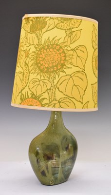 Lot 446 - Tremoen 1970's pottery table lamp and shade, and floor lamp