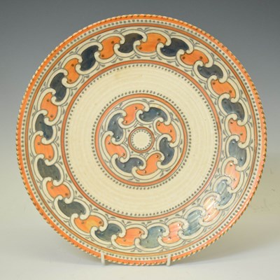 Lot 276 - Charlotte Rhead 'Orange Chain' charger