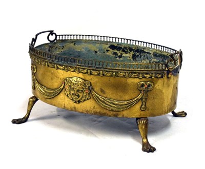 Lot 611 - 19th Century brass jardinière