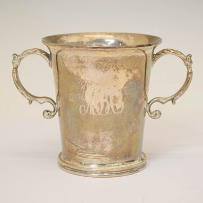 Lot 133 - George V silver twin-handled loving cup