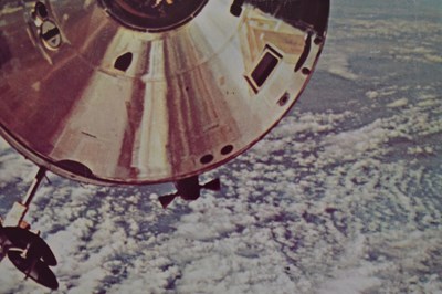 Lot 183 - Moon Landing Interest - Buzz Aldrin signed lithograph, and Apollo 10 1st day cover