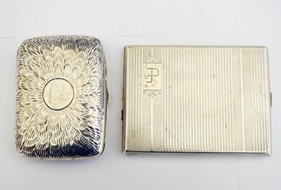 Lot 110 - Two silver cigarette cases