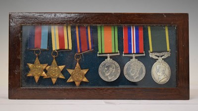 Lot 168 - British World War Two medal group to Trooper F. Hunter, Royal Tank Regiment