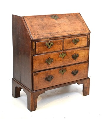 Lot 390 - Mid 18th Century walnut bureau