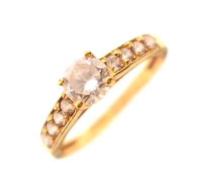 Lot 11 - Single stone dress ring