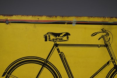 Lot 268 - Advertising – ‘Ride A Raleigh - The All-Steel Bicycle’ pictorial enamel sign