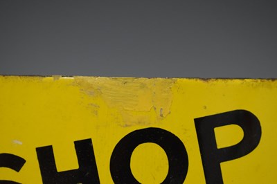 Lot 271 - Advertising - Early 20th century curved enamel sign 'Shop at Simons'