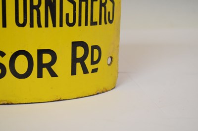 Lot 271 - Advertising - Early 20th century curved enamel sign 'Shop at Simons'