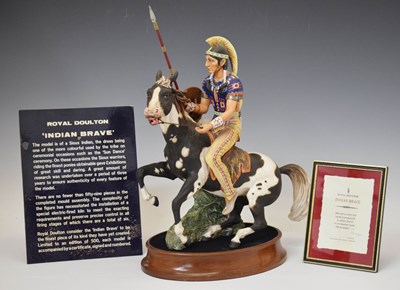 Lot 285 - Royal Doulton limited edition Indian Brave, by Margaret Davies