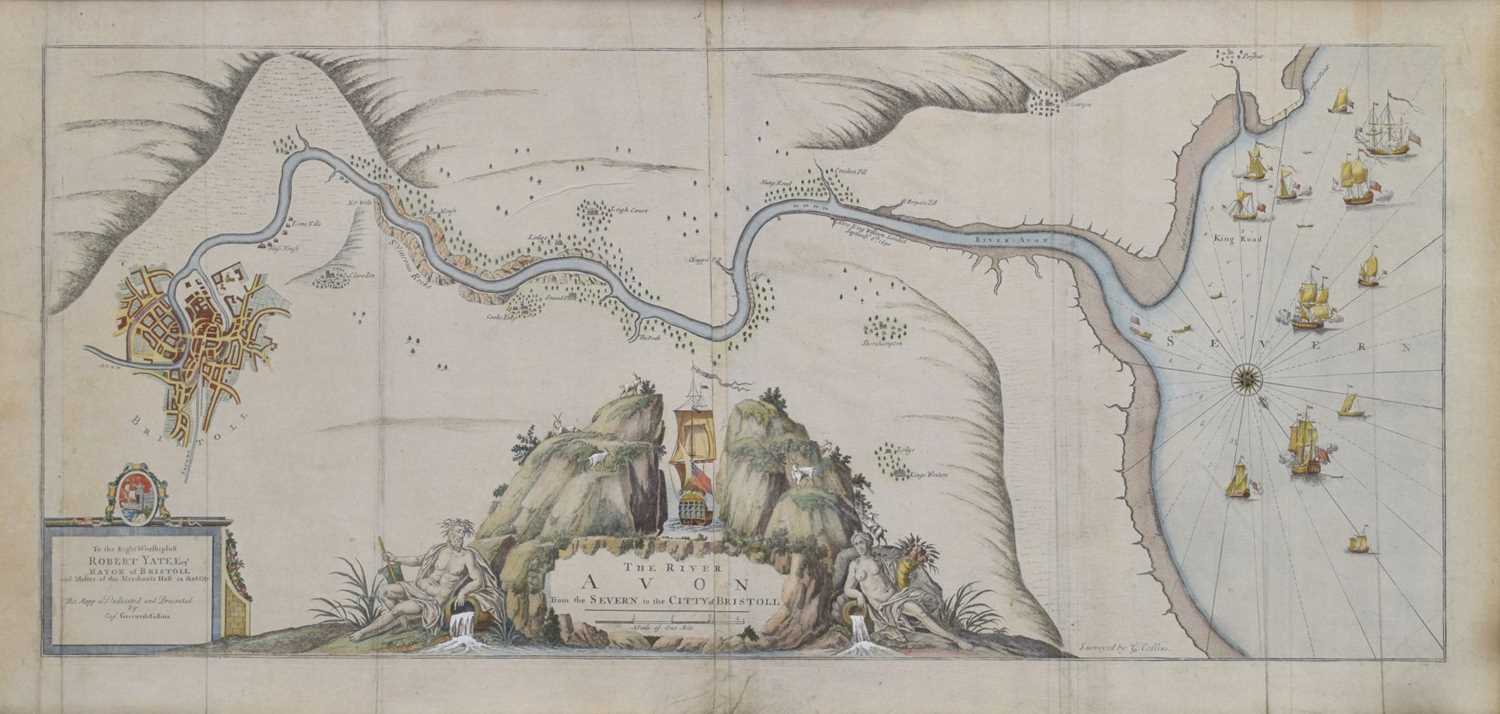 Lot 381 - Greenvile Collins (1643-1694) - 'The River Avon from the Severn to the Citty of Bristoll'