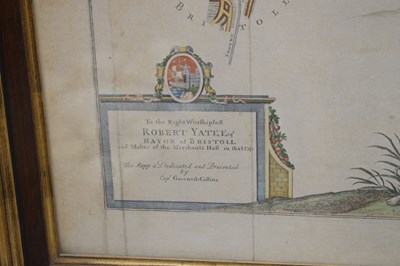 Lot 381 - Greenvile Collins (1643-1694) - 'The River Avon from the Severn to the Citty of Bristoll'