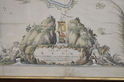 Lot 381 - Greenvile Collins (1643-1694) - 'The River Avon from the Severn to the Citty of Bristoll'