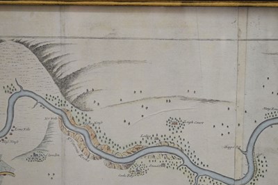 Lot 381 - Greenvile Collins (1643-1694) - 'The River Avon from the Severn to the Citty of Bristoll'