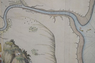 Lot 381 - Greenvile Collins (1643-1694) - 'The River Avon from the Severn to the Citty of Bristoll'