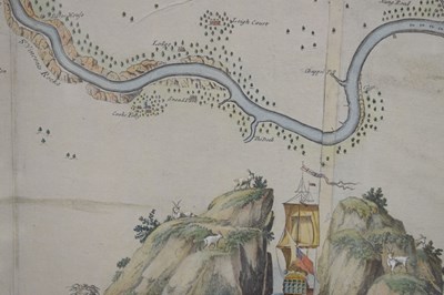 Lot 381 - Greenvile Collins (1643-1694) - 'The River Avon from the Severn to the Citty of Bristoll'