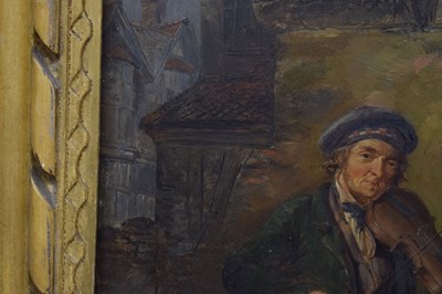 Lot 396 - Henry Park (British, 1816-1871) - Oil on panel - Mid 19th century depiction of a former soldier