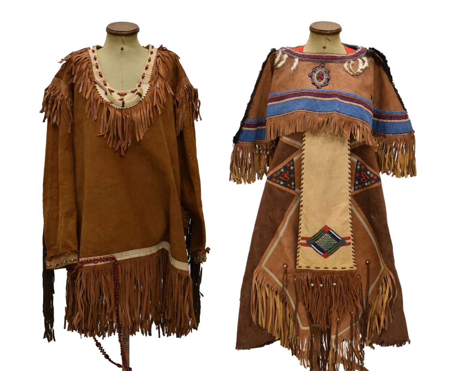 Lot 257 - Group of Native American beadwork-decorated garments and accessories (Ex 'Bristol Savages')
