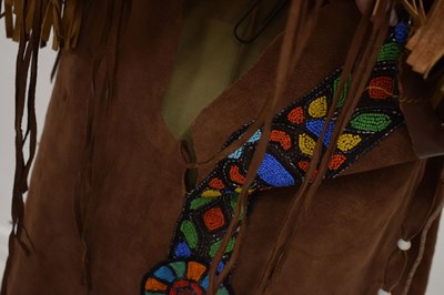 Lot 257 - Group of Native American beadwork-decorated garments and accessories (Ex 'Bristol Savages')