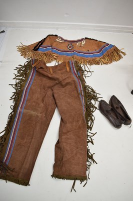 Lot 257 - Group of Native American beadwork-decorated garments and accessories (Ex 'Bristol Savages')